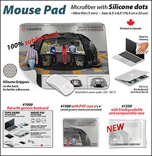 Microfiber mouse pad