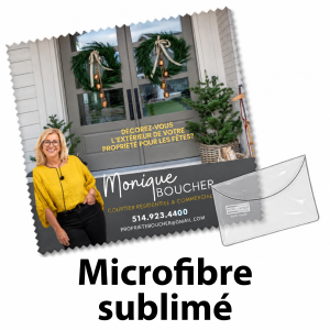 microfibre avec étui PVC