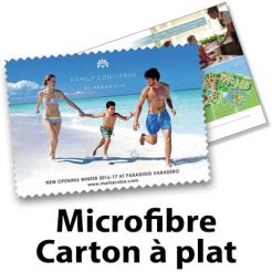 Microfibre et carton personnalisé # 200