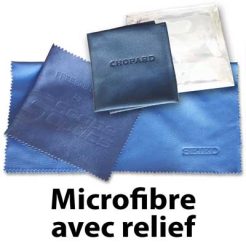 Lingette microfibre avec logo embossée (relief) # 300